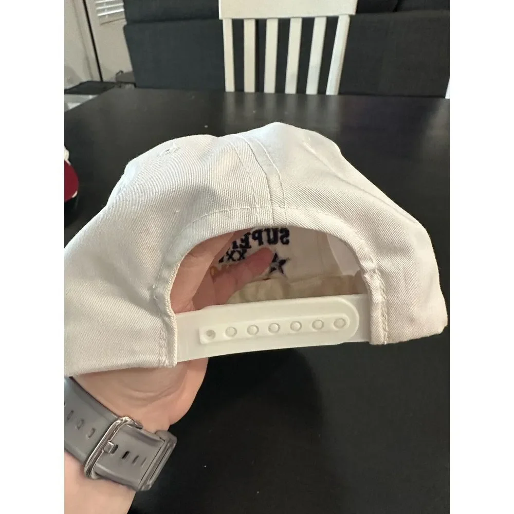Vintage Dallas Cowboys Hat Cap‎ Polyester Wool blend Super Bowl Champs Repeat 90